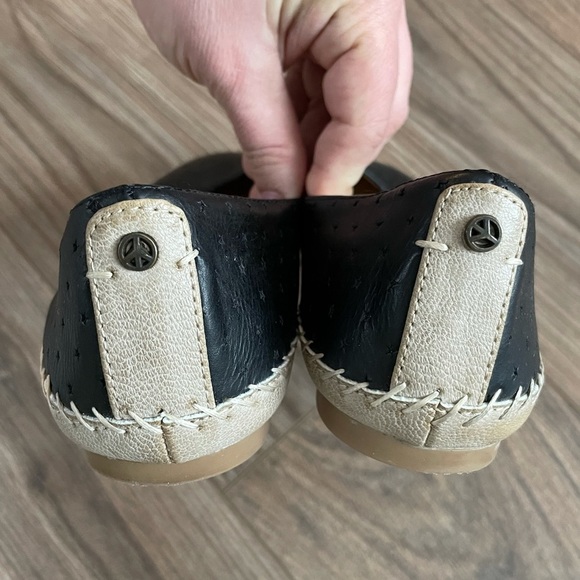 Polka Dot STAR Groove Black Flat Shoe Mary Jane Boho Ballet Cottage Kawaii Vegan - Picture 7 of 16